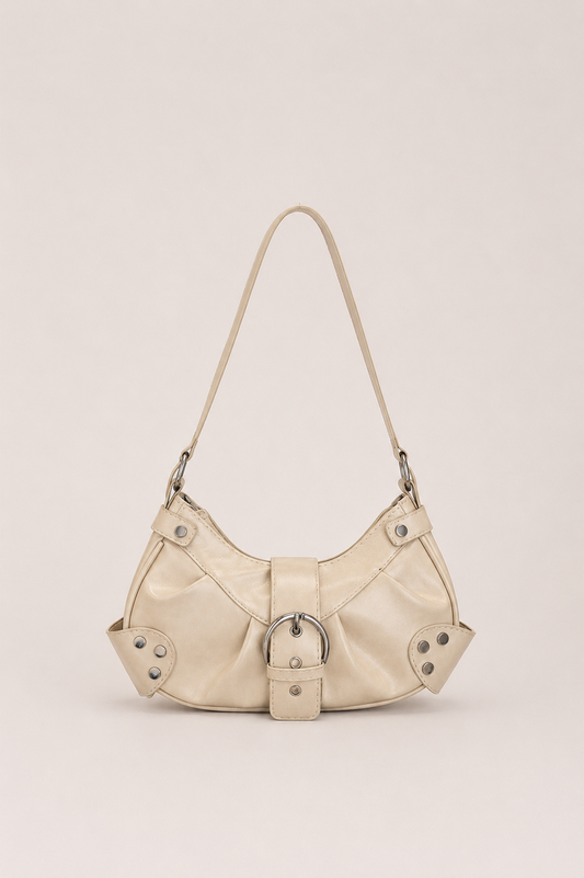 Buckle Detail Shoulder Bag