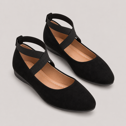 Women’s Cross Strap Wedge Flats