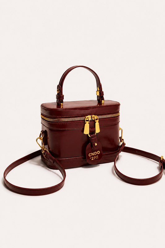 Women’s Structured Mini Top Handle Bag with Detachable Strap
