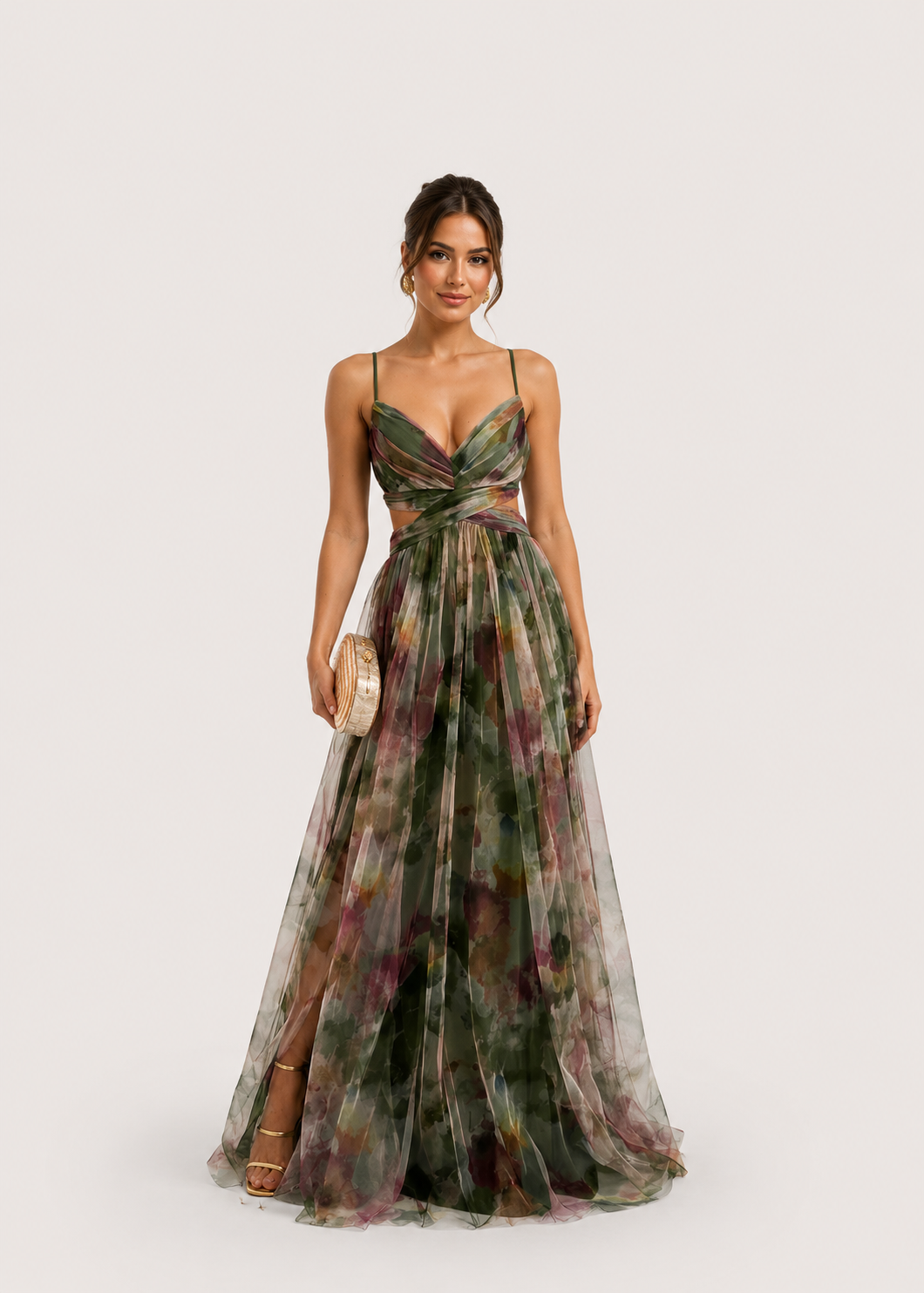 Women’s Layered Strappy Maxi Dress